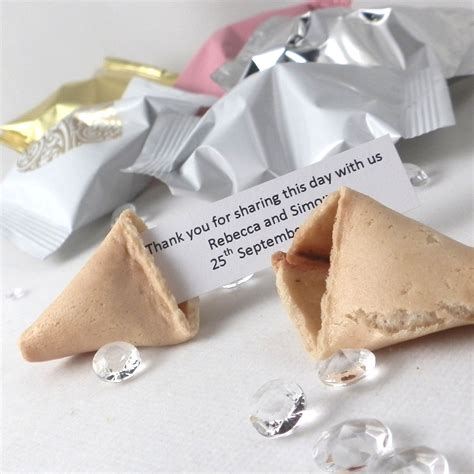 Personalised Fortune Cookies Cookie Wedding Favors Personalized