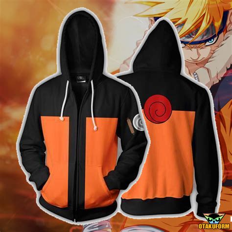 Naruto Hoodies Young Naruto Uzumaki Zip Up Hoodie Jacket Otakuform