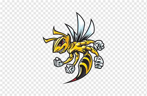 Tawon Lebah Lebah Naga Logo Serangga Png Pngwing