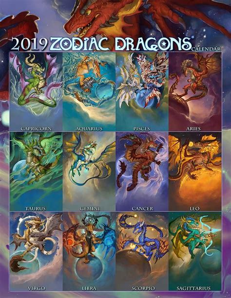 2019 Zodiac Dragons Dragon Zodiac Zodiac Art Zodiac