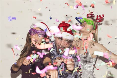 Crazy New Year`s Eve Party Stock Image Image Of Group 104759491