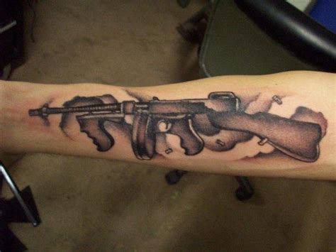 Tommy Gun Gun Tattoos Last Sparrow Tattoo