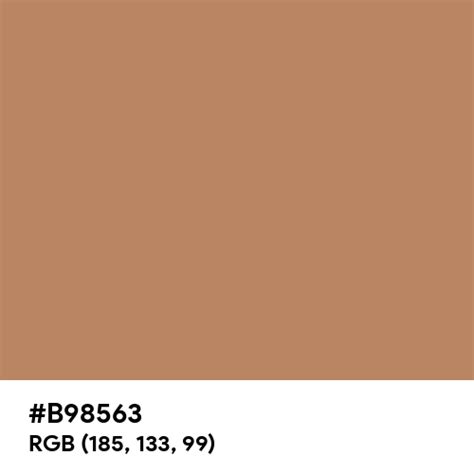 Cognac Brown Color Hex Code Is B98563