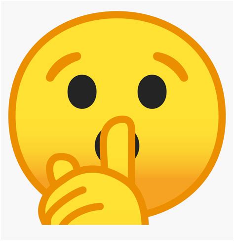 Shushing Face Icon Shush Emoji Hd Png Download Kindpng