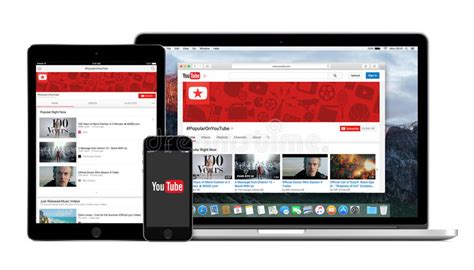 Check out the list of free design apps for android & ios. YouTube App Logo On The IPhone IPad And Macbook Pro Screen ...