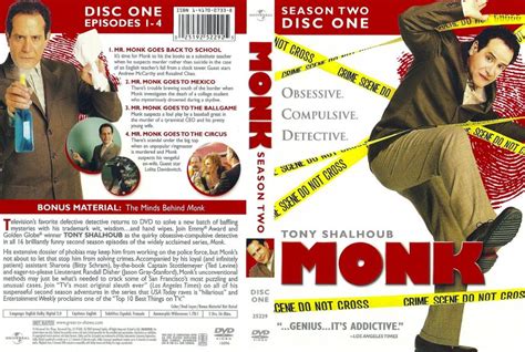 Monk Season 2 Disc 1 Tv Dvd Scanned Covers Monk Season 2 Disc 1 F Dvd Covers