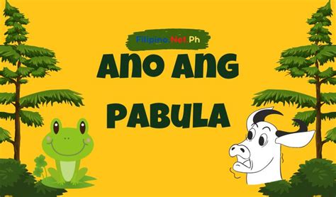 Ano Ang Pabula Meaning O Kahulugan At Mga Halimbawa