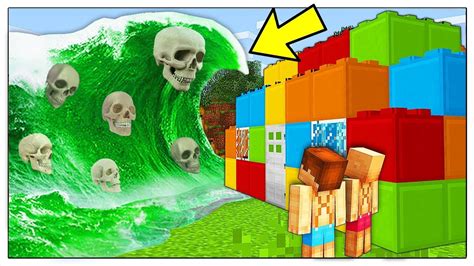 Onda Gigante Di Acido Contro Base Di Lego Minecraft Ita Youtube