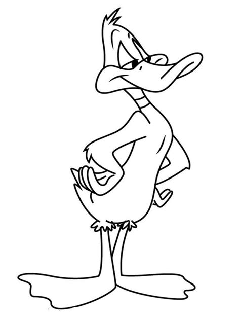 Daffy Duck Coloring Pages Free Printable Duffy Dack Coloring Pages