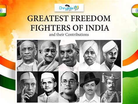 Greatest Freedom Fighters Of India And Their Contributions