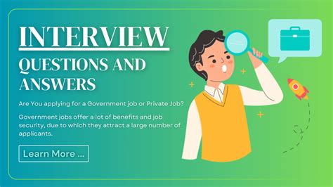 top 10 common interview questions for government jobs