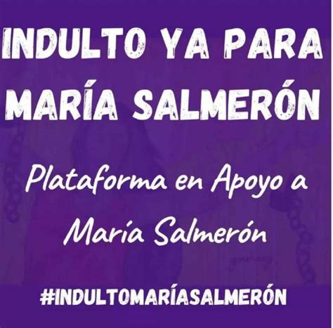 Indulto Ya Para María Salmerón Feministas En Lucha Málaga