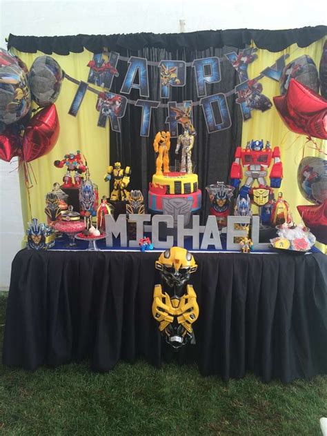 Transformers Birthday Party Ideas Photo 20 Of 22 Catch My Party Transformers Birthday
