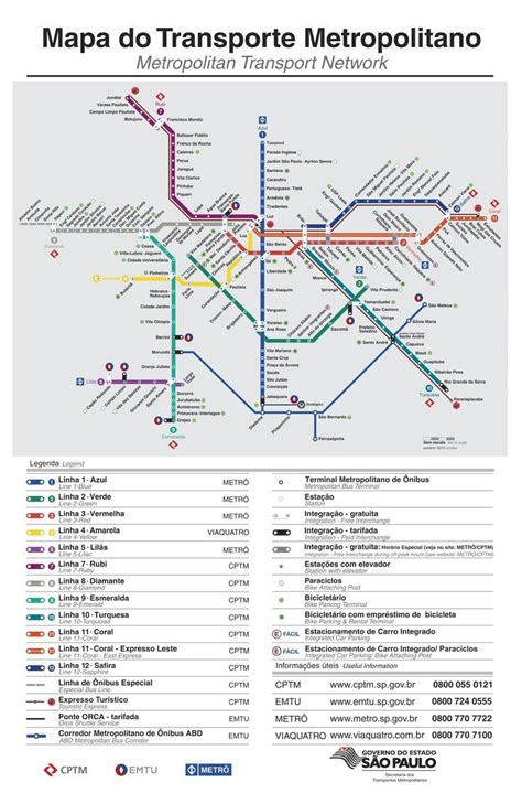 The Metro Map For Barcelona Spain