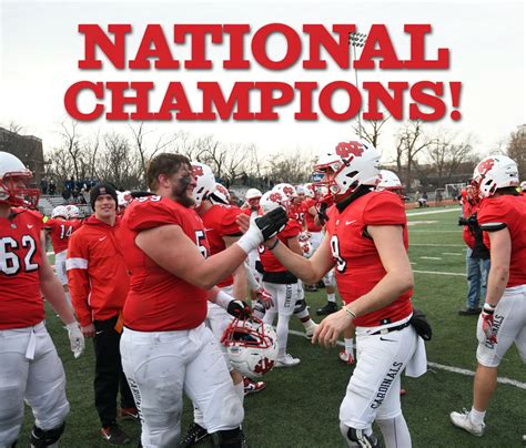 North Central Cardinals Claim First National Championship In Football