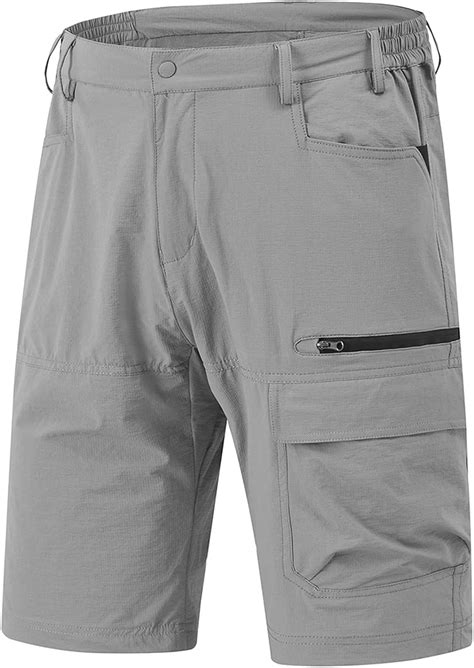Basudam Mens Cargo Work Shorts Quick Dry Stretch Outdoor Casual Shorts