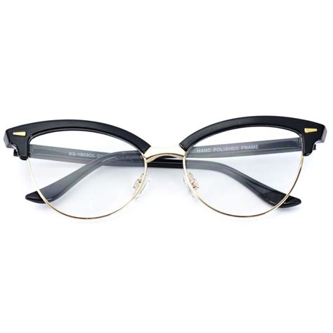 Elodie Metal Semi Rimless Cat Eye Fashion Glasses Fashion Eye Glasses