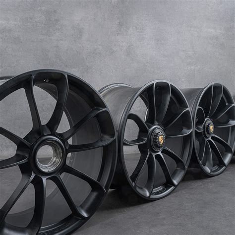 Original Porsche Rims 991 20 21 Inch Gt3 Rs 911 Black Aluminum Rims 9