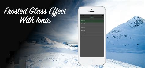 Americana crystal gloss enamels glitter. Adding Frosted Glass Effect to your Ionic Framework App