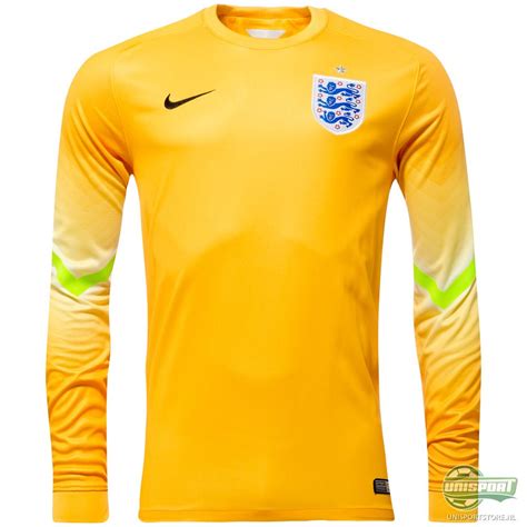 Bestel hier het officiële voetbalshirt van het engelse voetbalelftal! Engeland - Keepersshirt 2014 Goud (WK Voetbalshirt) | www ...