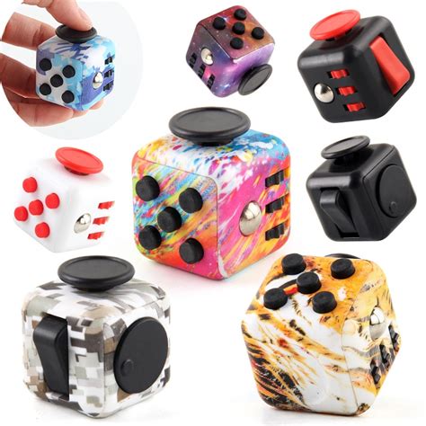 Fidget Cube Sensory Fidget Toy For Anxiety And Adhd Relief Colourful