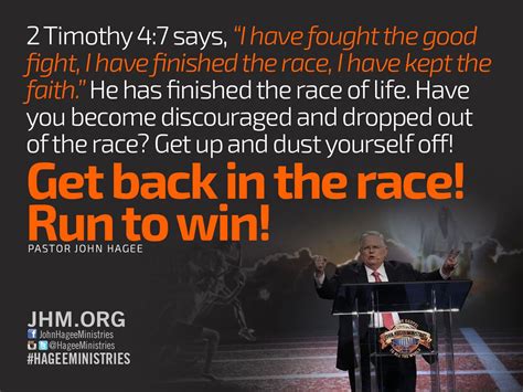 Run To Win John Hagee Ministries 2 Timothy 4 7 Get Back Up Fight