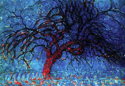 Avond Evening The Red Tree 1908 By Piet Mondrian