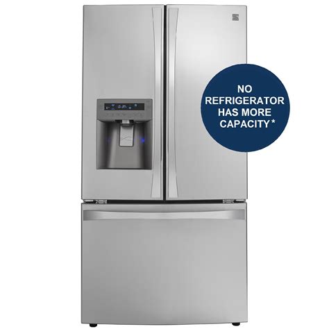 Kenmore Elite Cu Ft French Door Bottom Freezer Refrigerator
