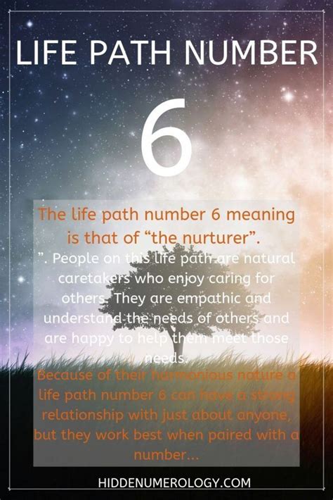 Life Path Number 6 And Its Meaning Hidden Numerology Numerology