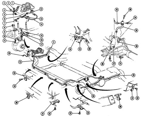 1967 68 Firebird Brake Lines Illustrated Parts Break Down
