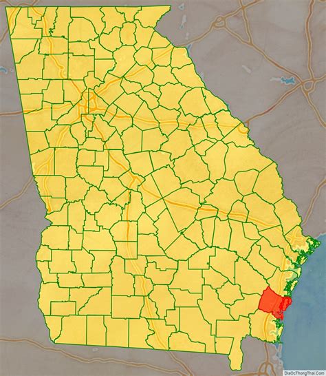 Map Of Glynn County Georgia