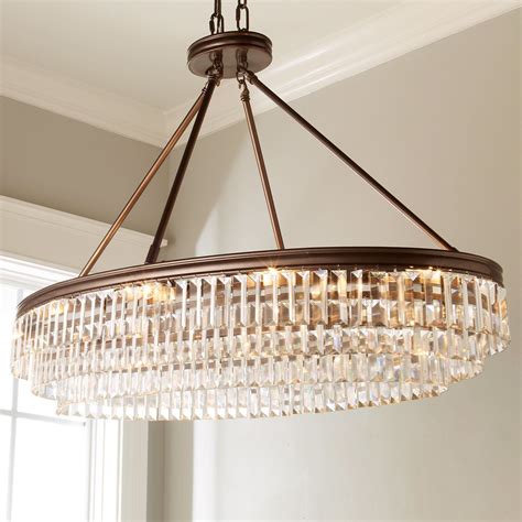 Prism Faceted Glass Layered Island Chandelier Island Chandelier