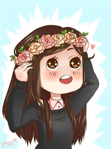 Chibi Flower Crown Chibi Anime Dibujos Chibi