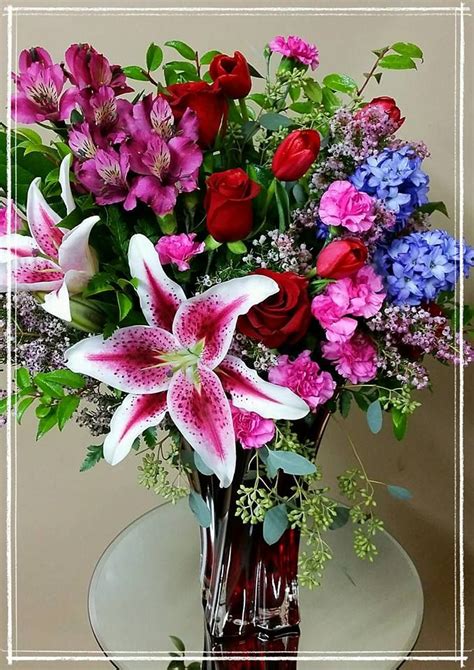 Romance For The Love Of Stargazer Lilies Valentines Flowers