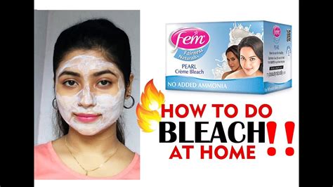 How To Bleach At Home With Precautions Fem Pearl Bleach Review Demo