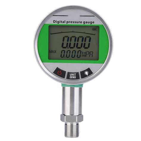 Mgaxyff 0 16mpa Digital Stainless Steel Hydraulic Pressure Gauge With