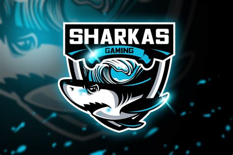 Sharkas Gaming Mascot And Esport Logo De Aqrstudio En Envato Elements
