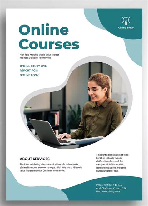 Online Courses Flyer Promo Template By Uicreativenet On Envato Elements