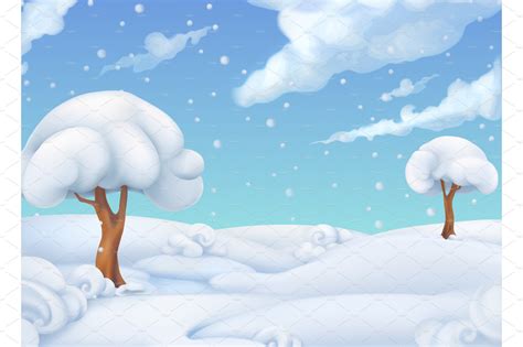 Download Winter landscape.Vector illustration ~ Illustrations ~ Creative Market