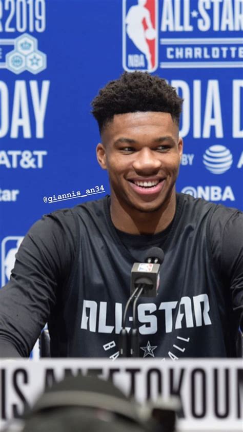 Giannis Antetokounmpo During All Star Weekend Gianni Just Beautiful