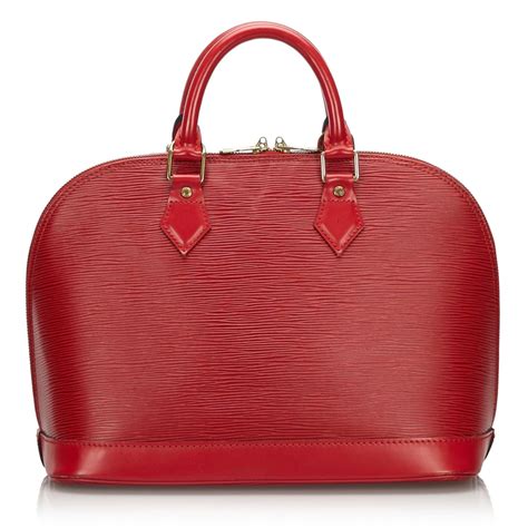 Louis Vuitton Vintage Epi Alma Pm Bag Rossa Borsa In Pelle Epi E Pelle Alta Qualità