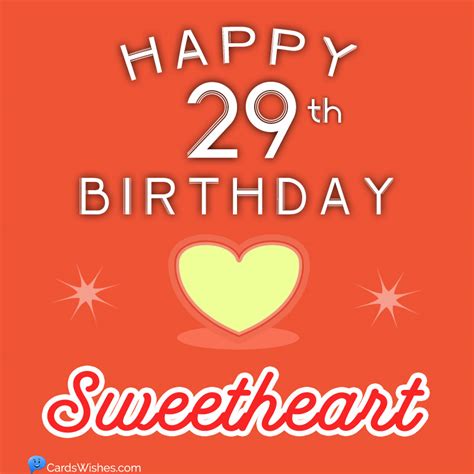 29th Birthday Wishes