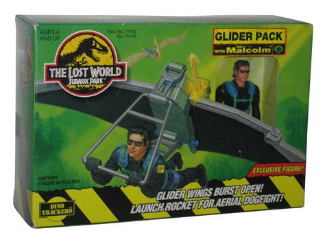 Jurassic Park The Lost World Glider Kenner Toy Pack W Ian Malcolm Figure