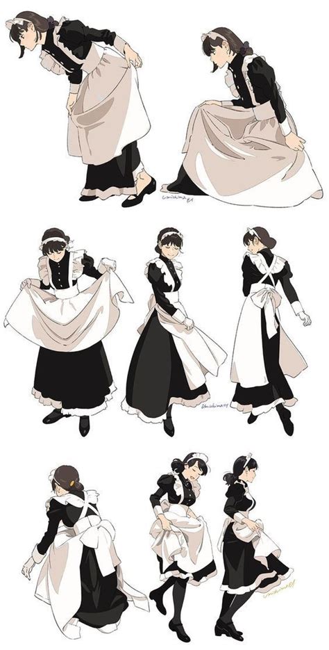 Some Drawings Of People Dressed In Historical Clothing And Holding Onto Each Others Arms