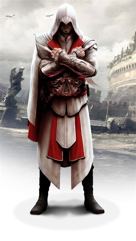 X Ezio In Assassins Creed Brotherhood Iphone S Plus Pixel