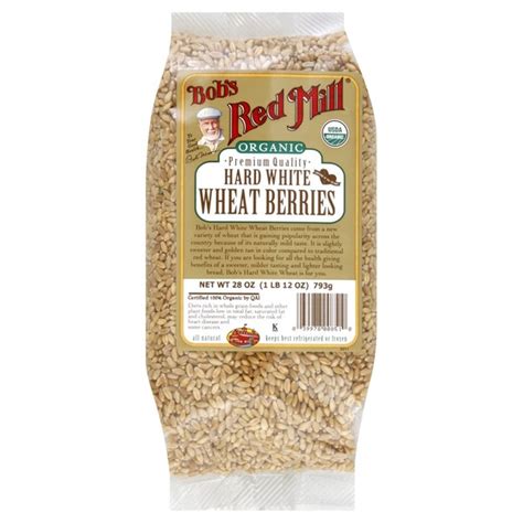 Bobs Red Mill Wheat Berries Hard White Organic 28 Oz Instacart