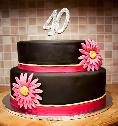Ideas For 40th Birthday Cake Female Lace Birthday Cake Melissa