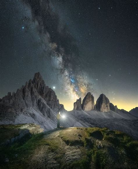 Milky Way Chasers On Instagram “giulio Cobianchi Is At Tre Cime Di
