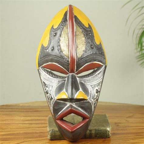 UNICEF Market | Colorful Hand Carved and Painted Ghana African Mask ...