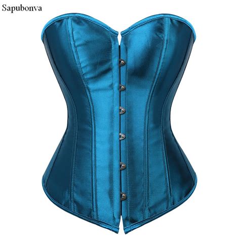 Sapubonva Overbust Corset Plus Size Sexy Corselet Corsets And Bustiers